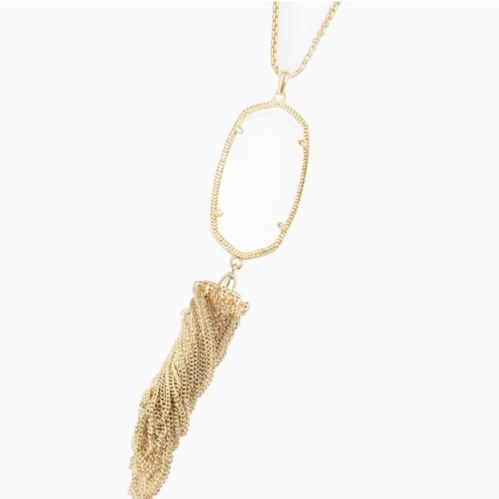 EUC Kendra Scott Gold Rayne Necklace in Ivory Pearl
